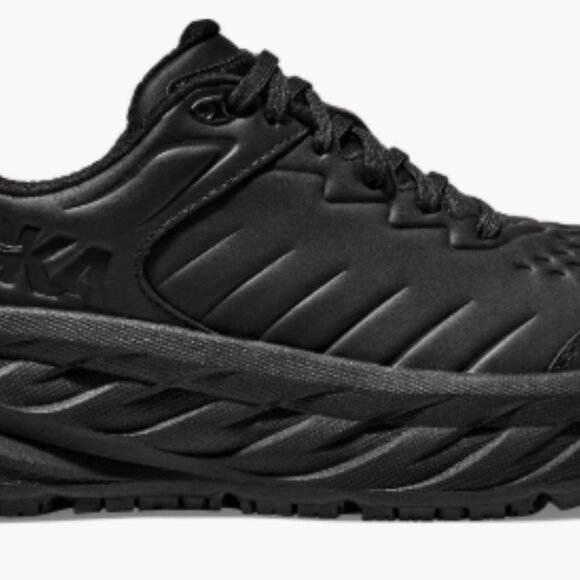 Hoka One Womens Black Leather Bondi SR Walking Shoes Size 6.5 Regular Width - Picture 5 of 13